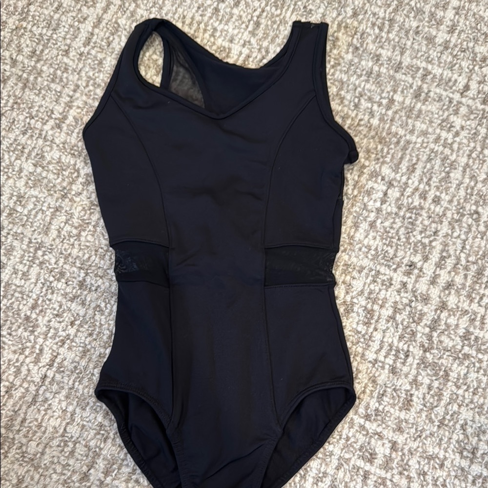 Black Sleeveless Leotard só dança 8-10 black